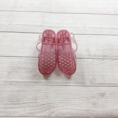 Oshkosh Pink Sparkle Jelly Sandals Toddler Slip On US 10
