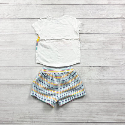 Old Navy Toddler Outfit Set “Change Maker Rule Breaker” Graphic Tee Shorts 3T