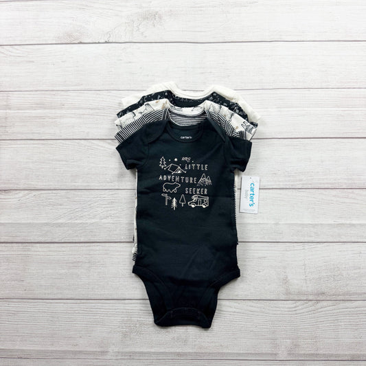 Carter’s Baby Boys 5 Pack Adventure Themed Short Sleeve Bodysuits NWT 6-9 Months