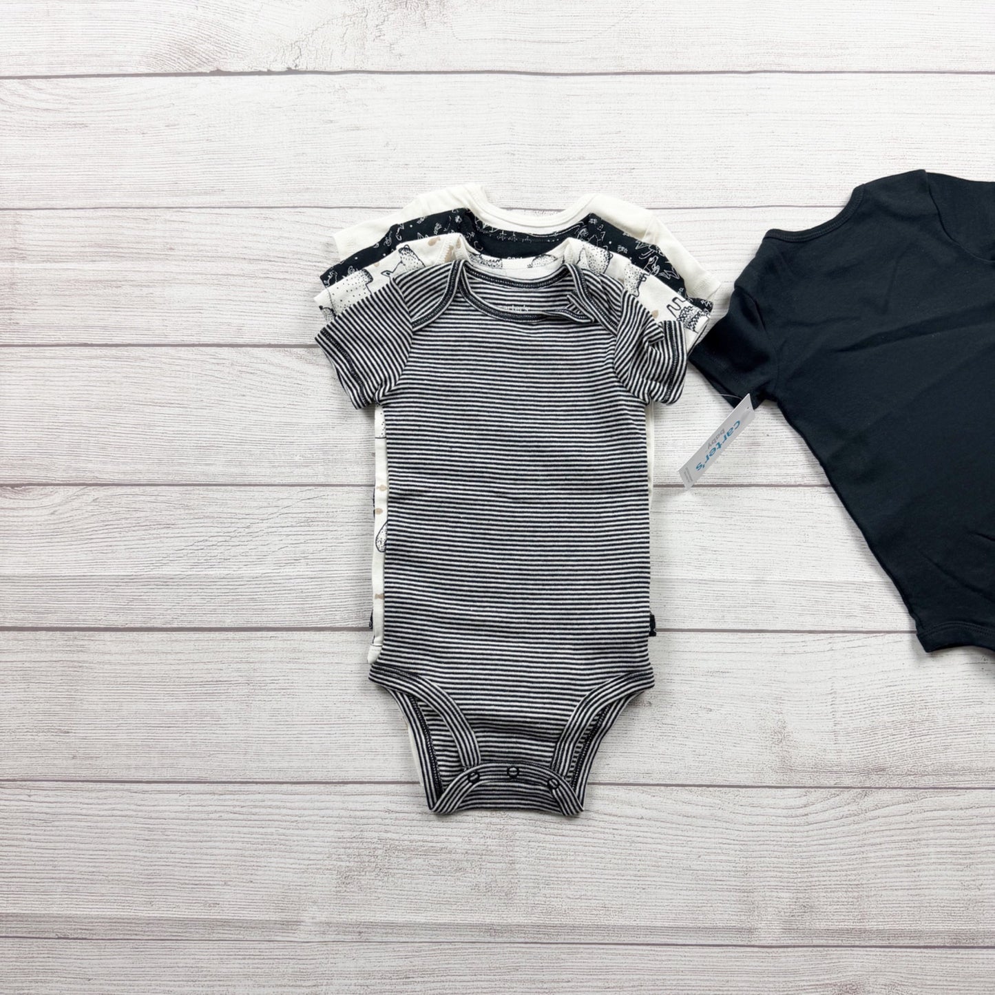 Carter’s Baby Boys 5 Pack Adventure Themed Short Sleeve Bodysuits NWT 6-9 Months