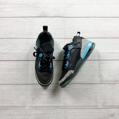 Nike Air Jordan Spizike Low Black Gamma Blue Sneakers FQ3950-005 Youth 4.5Y