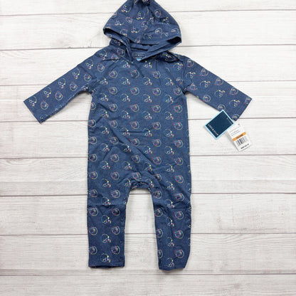 Andy & Evan Baby Hooded Romper Football Helmet Print NWT 18-24 Months