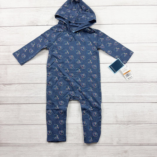 Andy & Evan Baby Hooded Romper Football Helmet Print NWT 18-24 Months