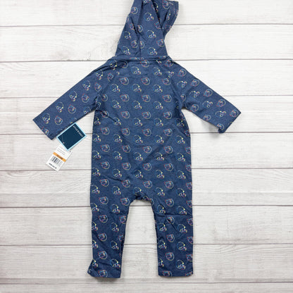 Andy & Evan Baby Hooded Romper Football Helmet Print NWT 18-24 Months