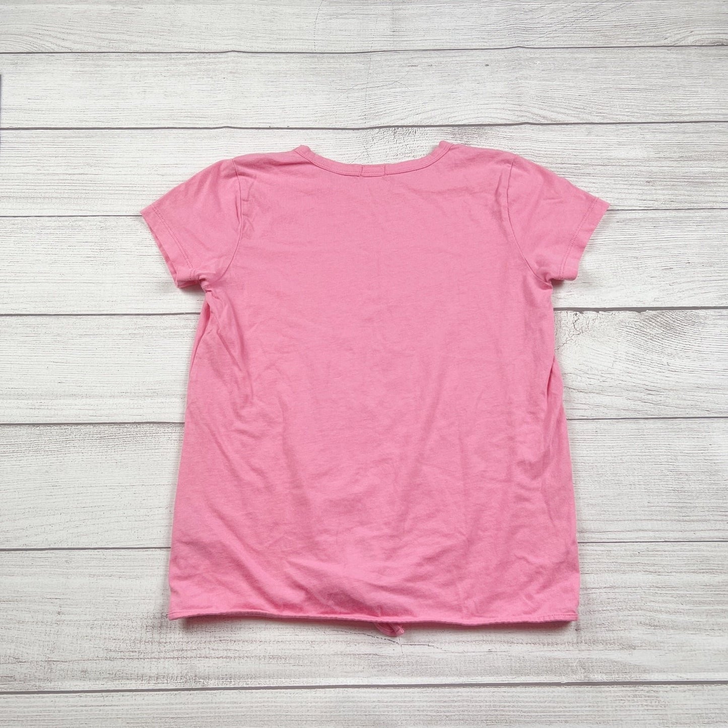 Crewcuts Girls Pink Short Sleeve Tie Front T-Shirt 12
