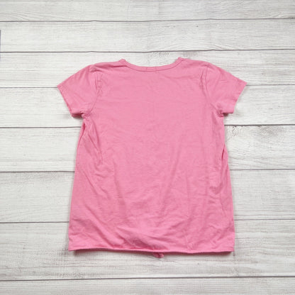 Crewcuts Girls Pink Short Sleeve Tie Front T-Shirt 12
