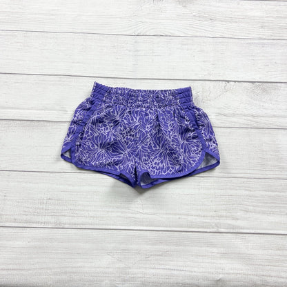Champion C9 Girls Purple Graphic Print Athletic Shorts XS 4-5