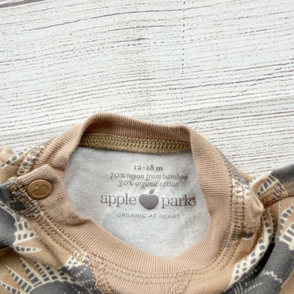 Apple Park Toddler Organic Bamboo-Cotton Top Hedgehog Print Shirt 12-18 Months